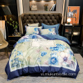 Giá rẻ King Size Bedsheet Duvet Cover Bộ đồ giường Đặt